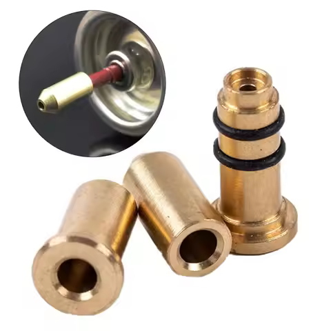 Durable Gas Filling Valve Reusable Brass Nozzle Refill Butane Gas Adapter Inflatable Head For Dupont