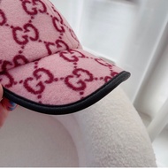 CELINE4444 White Big C Wool Hat Knitted Hat Winter Warm Fashion Trend