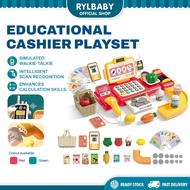 Kids Education Toys Cash Register Cashier Pretend Play Shopping Girl Gift | Mainan Cashier budak