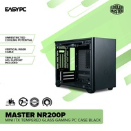 EasyPC| Coolermaster Master NR200P Mini ITX Tempered Glass Gaming PC Case Black and White
