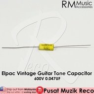 Genuine USA Elpac 0.047UF 473K Vintage Guitar Tone Cap Capacitor Tone Caps 0.047UF 473K 600V