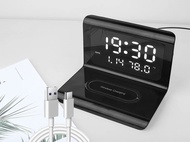 Practical 3 in 1 multi-function 40W phone wireless charger led desktop clock charging calendar wirel