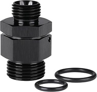 Podavelle 6AN -6 ORB Male to 8AN -8 ORB Male Swivel Union Fitting Adapter Coupler Aluminum Black