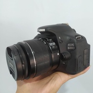 canon 600d bekas lensa 18-55mm cocok untuk pemula kamera DSLR dslr