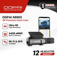 DDPAI Dash Cam MINI5 4K 2160P Car Camera Dash Cam Wifi Auto Drive Vehicle Video Recorder