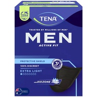 TENA Men Active Fit Protective Shield Incontinence pad X14 แผ่นอนามัยซับในช่วยดูดซับความชื้นและกลิ่นอับในระหว่างวันสำหรับผู้ชายสินค้านำเข้าจากออสเตรเลีย