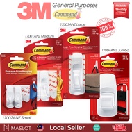 3M Command (Single/Double) Utility Hooks General Purposes 17001/17002/17003/17004 3m Command Strip C