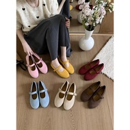 AS097 Ballet Shoes With Heel Cover Mary Jane Mary Jane Flats