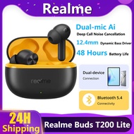 Realme Buds T200 Lite Al Deep Call Noise Suppression TWS Genuine Wireless Bluetooth 5.4 Earphone 48 