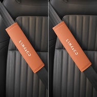 2pcs da đai an toàn xe hơi bảo vệ vai bìa cho lynkco Lynk & co 05 06 5 6 Lynk co 05 06 01 1 phụ kiện