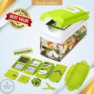 Genius Dicer Plus Slicer Grater Chopper Peeler Cutter Kitchen Tool Set-12PC/Set Alat Pemotong/Pengup