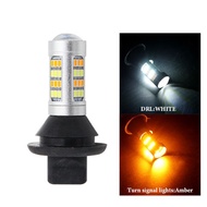 2pcs Lampu Led Drl/Sein T20 1156 42smd Model Ganda Warna Putih/Biru/Kuning Untuk Mobil