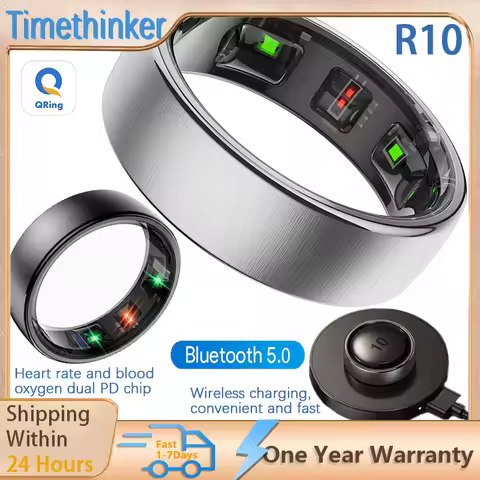 R10 Waterproof Smart Ring Health Monitor Men & Women Health & Sleep Monitor Smart Rings Multi-sport 