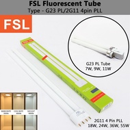 FSL Lampu Mentol Pendarfluor PL/PLL Fluorescent Tube G23/2G11 [7W/9W/11W/18W/24W/25W/55W]