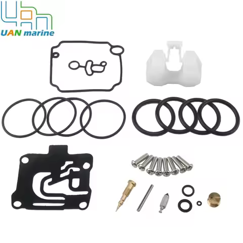 62Y-W0093-11 For Yamaha 4-Stroke 50 HP F50 2001 & UP Marine Outboard Carburetor Repair Kit with Gask