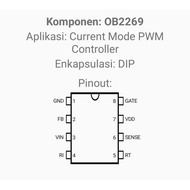 IC OB2269CP OB2269 OB 2269 CP SOP-8 SMD