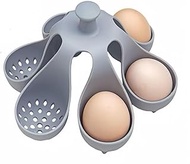 "Silicone Egg Boiler Rack, Egg Boiler, Egg Cooker, Storage and Egg Rack, Holds 4 or 6 Eggs, Kitchen 