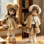 BJD Doll 30cm 6 Points Girl Dress Up Doll Princess Doll Clothes Children Toy Female