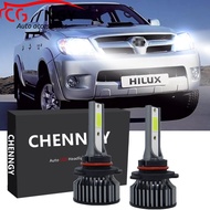 สําหรับ Toyota Hilux VIGO KUN25 2004-2010 - 2 ชิ ้ น/Set H4 LED สีขาว 6000K หลอดไฟด ้ านหน ้ าไฟหน ้