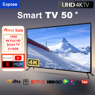 ทีวี 50 นิ้ว 55 นิ้ว  Smart TV สมาร์ททีวี 4K UHD LED Android TV โทรทัศน์ Wifi/Youtube/Nexflix รับประกัน 3 ปี Smart TV 50'' One