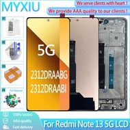 AMOLED 6.67 "สำหรับ Xiaomi Redmi Note 13 5G LCD 2312DRAABG 2312DRAABI จอแสดงผล LCD แบบสัมผัสหน้าจอเป