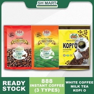 888 White coffee(3 in 1)/Milk Tea/ Kopi O