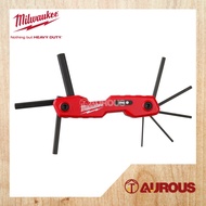 MILWAUKEE 8-KEY FOLDING HEX KEY ALLEN KEY SET - METRIC 1.5MM TO 8MM 48-22-2182