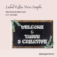 *SOFTCOPY* Custom Label PINTU KELAS — Hiasan & Keceriaan Kelas (Tema Farmhouse)