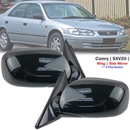 Front Black Electric Door Side Mirror 3 Pins For Toyota Camry SXV20 1996-2001