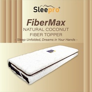 Sleepro Fibermax 2-Inch Natural Coconut Fiber Mattress Topper | Aloe Vera Fabric (Single/Super Single/Queen/King)