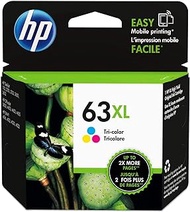 HP 63XL Tri-Color Original High Yield Ink Cartridge | Works with HP Deskjet 1110/2130/3630 series, Envy 4520 series and Officejet 3830/4650 | F6U63AA