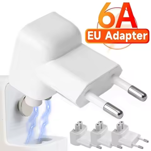 1/4Pcs Mini EU Adapter Travel Converter Charger Power Adapters for IPad 10W 12W MacBook Pro 45W 85W 