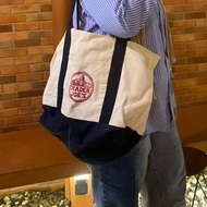 Trader Joe田s White Canvas Totebag