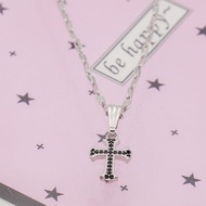 Hyl Jewelry 297N Kalung Titanium Wanita Karat Emas Silver Asli Panjang Muda Dan Anti Luntur