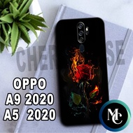 CC34/ Softcase flexible rubber for OPPO A9 (2020) AND A5 (2020)/FLOWER Motif/case OPPO A9 (2020)/cas