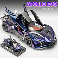 Kereta Am 1:32 Apollo EVO Aloi Model Kereta Simulasi Hiasan Kereta Sukan Kereta Mainan Kanak-kanak D