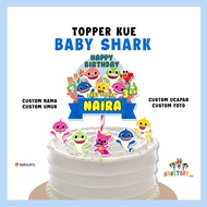 Baby Shark Custom Cake Topper