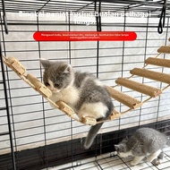 Solid Wood Cat Rope Ladder Cat Climbing Frame Homemade diy Accessories Litter Cat Scratch Board Soft