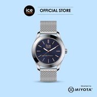 Ice-Watch ICE steel solar - Silver Dark Blue (Medium) [023794] | Solar Watch