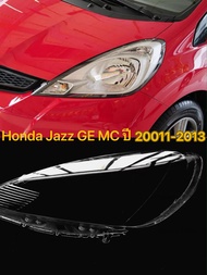 ฝาครอบไฟหน้าสำหรับ Honda Fit Jazz Hatchback 2011 2012 2013ไฟหน้าเลนส์เปลี่ยนด้านหน้ารถ Auto Shell