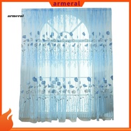 [New]  Fine Workmanship Window Treatment Wear Resistant Polyester Flower Pattern Rod Pocket Sheer Curtain Panel for Home