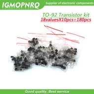 18valuesX10pcs=180pcs 2N2222 S9012 S9013 S9014 A1015 C1815 S8050 S8550 2N5401 2N5551 TO 92 Transisto