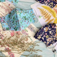 植物款 手工製口罩套 2 件組 - 4 層布料 棉質雙層紗