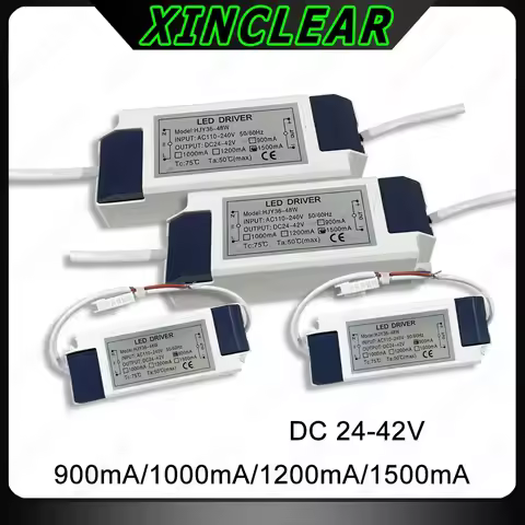 110V 220V 36W 40W 45W 48W LED Driver DC24-42V 900mA 1000mA 1200mA 1500mA Flicker Free Power Supply E