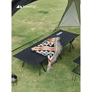 ShineTrip Portable Outdoor Aluminium Alloy Marching Bed Single Camping Tent Detachable Folding Double Decker Raised Marching Bed