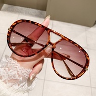 Trendy Double Bridge Aviator Sunglasses Personality Street Snap UV Protection Shades
