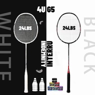 4U G5 24lbs Badminton Racket Original Carbon Fiber Professional High Tension Carbon Raketa 1PC