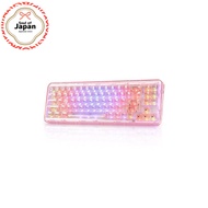 【Direct from Japan】YUNZII X71 Mechanical Gaming Keyboard with Transparent Keycaps - Wireless 68% Lay