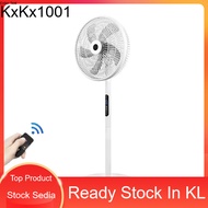 Stand Fan Kipas Berdiri 16 inch Stand Fan Remote Control Fan 8 Speed 5 Blades Timing Home Office Sta