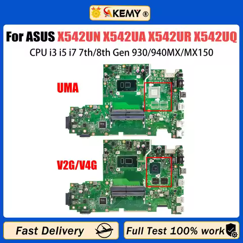 X542UN Mainboard For ASUS X542UA X542UR X542UQ X542URR X542UF X542URV Laptop Motherboard CPU i3 i5 i